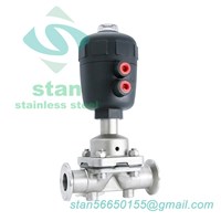 Hygienic Stainless Steel Two Way Pneumatic Diaphragm Valves