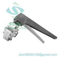 Sanitary Weld Butterfly Valve with Blue Plastic Handle