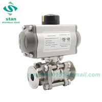 VFP Three Pieces Non-Retention Pneumatic Ball Valve