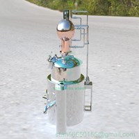 craft distillery equipment fractional distillation column hybrid copper still ethanol reflux distiller